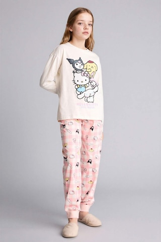 Defacto %100 Pamuklu Hello Kıtty 2'li Pijama Takımı Kız Çocuk H1070A826SP