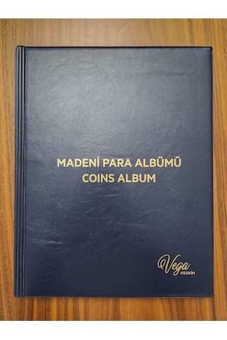 200 Adet Kapama Konan Yerli Madeni Para Albümü Koleksiyon Mavi Renk