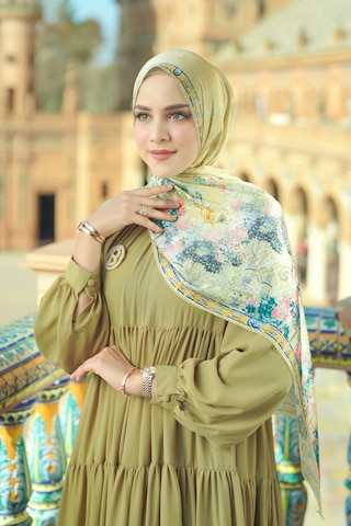 Buttonscarves Sevilla Saten Şal - Butter Sarı