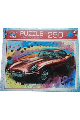 Quillingseti 250 Parça Kırmızı Jaguar Araba Puzzle Yapboz