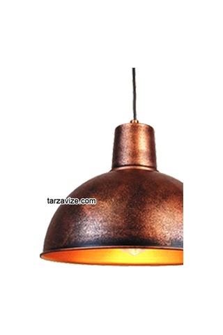 Tarzavize Trt19 Dekoratif Bakır Eskitme Retro Sarkıt Avize