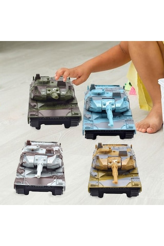 Dolıty 4 Adet Geri Çekin Tankı Oyuncaklar Çocuklar Oyuncak