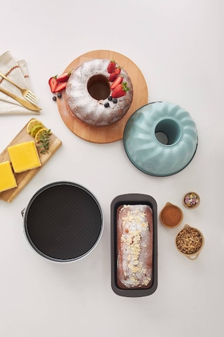 Karaca Multichef Mito Green Karbon Çelik 3 Parça Kek Kalıbı Seti