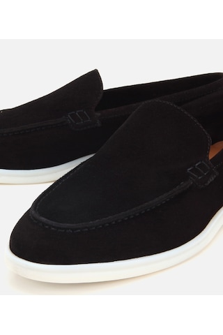 Hotiç Erkek Süet Deri Siyah Hafif Tabanlı Günlük Loafer 02ayh328500a100 02ayh328500a100