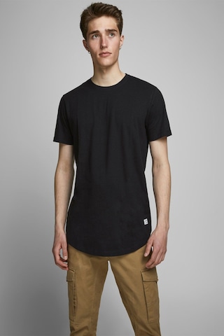 Jack & Jones Jack Jones Enoa Tee Ss Crew Neck Noos Erkek Siyah Tshirt 12113648 Siyah