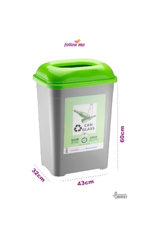50 Litre Sıfır Atık Geri Dönüşüm Seti (5'li Takım)