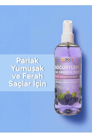 Woops Plus Böğürtlenli Saç Sirkesi & Toniği 400 ML