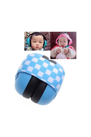 Sones Yenidoğan Bebek Ayarlanabilir Elastik Kulaklık Mavi