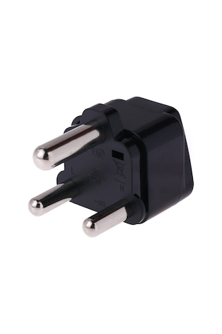 Taşınabilir Evrensel Soket Büyük Güney Afrika Fiş Güç Adaptörü Seyahat Şarj Cihazı Siyah