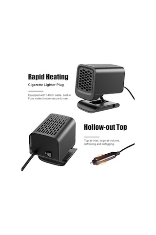 12v Araba Katlanır Isıtıcı Kış Ön Cam Ön Cam Buz Çözme Isıtıcısı 9729