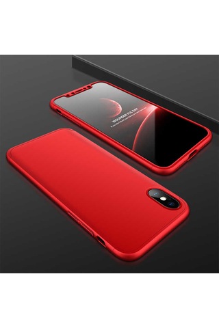 Apple Uyumlu iPhone X Kılıf Zore Ays Kapak Siyah-Mavi