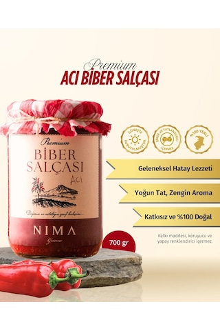 Nima Gurme Acı Biber Salçası 700 G