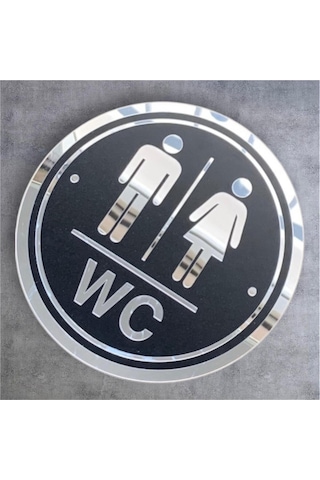 Modern, Şık Erkek Kadın Wc Tabelası, İnsan Figürlü Ahşap Wc Otel, Lokanta Vb. İçin Bay Wc