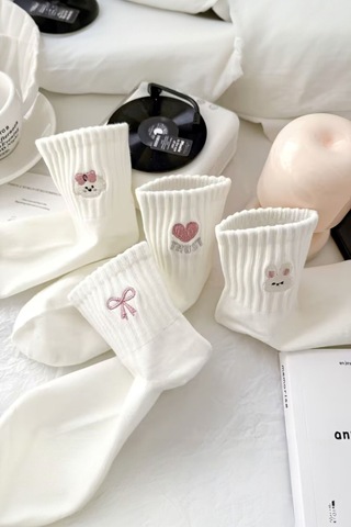Hitit Socks Kadın 5 Çift Premium Desenli Sevimli Hayvan Ve Fi... Çok Renkli