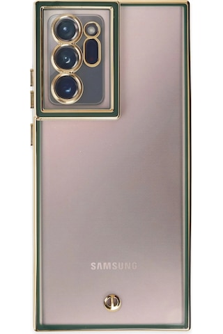Cosmotex Newface Samsung Galaxy Uyumlu Note 20 Ultra Kılıf Liva Lens Silikon - Yeşil