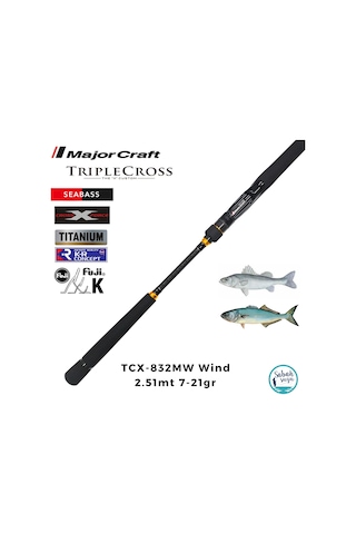 Major Craft Triple Cross Tcx-832mw Wind 2.51mt 7-21gr 2p Spin Kamış