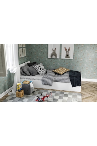 Kznhome Tek Kişilik Mdf Karyola - 100Cm X 200Cm