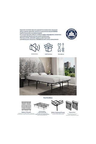 Aksviva Smart Base Çift Kişilik Katlanır Metal Karyola