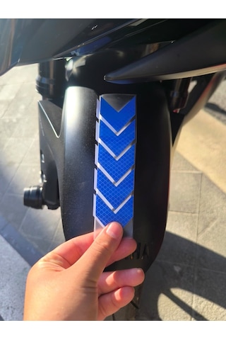 Akgüneş Motogaraj Lacivert Motosiklet Çamurluk Reflektörü