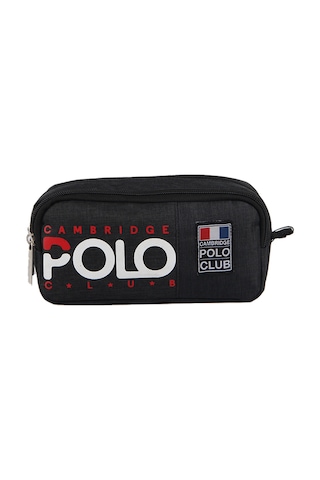 Cambridge Polo Club Normcore Unisex Çift Bölme Kalemlik Siyah