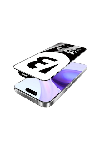 Apple iPhone Uyumlu, 15 Pro Max Bilvis 5d Super Clear Diamond Cam Ekran Koruyucu