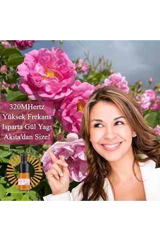 Akita Yüksek Frekans Doğal Gül Yağı Damlalıklı 3 ML