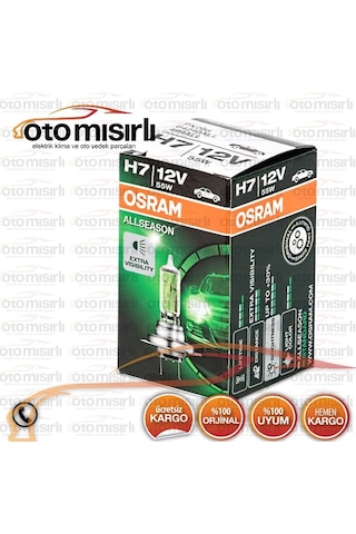 Osram H7 Allseason Super +%30 Kolormatik Kar Ve Sis İçin Özel