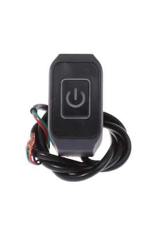 Reedark Motosiklet 22mm Saplı Su Geçirmez Anahtar, 12v/10a Yeşil Işıkli Fonksiyonel Aksesuar Fare, Ek Işık, Cihaz Soketi Kontrolü