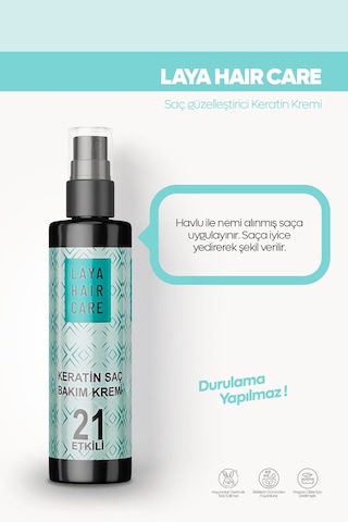 Laya Hair Care Keratin İçerikli Durulanmayan Saç Bakım Kremi 250 ML