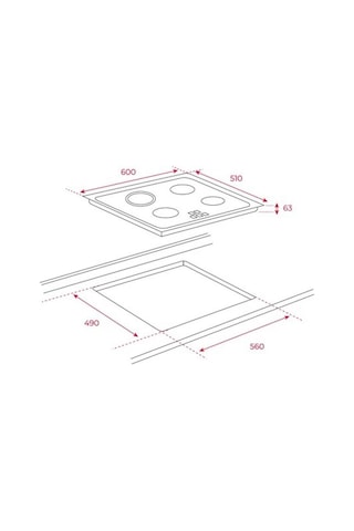 Teka HE 715 SS - TT 6315 - DF 60 Inox Elektirikli Ankastre Set