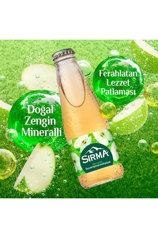 Sırma C Vitaminli Elma Aromalı Doğal Maden Suyu 200 Ml X 24 Adet