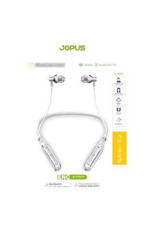 Jopus JP-BH06 Ghost Boyun Askılı Hd Ses Kaliteli Ses Değiştirme Modlu V5.3 Bluetooth Kulaklık