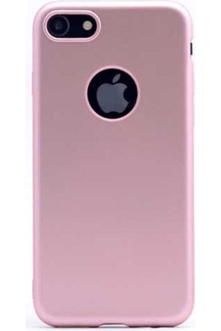 Apple Uyumlu iPhone 8 Plus Kılıf Zore Premier Silikon Kapak Rose Gold