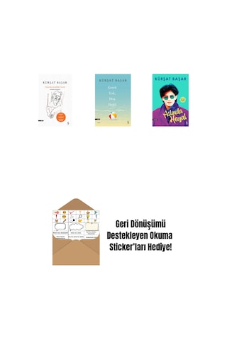 Dışarda Kötülük Vardı Ciltli + Gerek Yok, Hoş Değil + Aslında Hayal + Okuma Sticker'ları