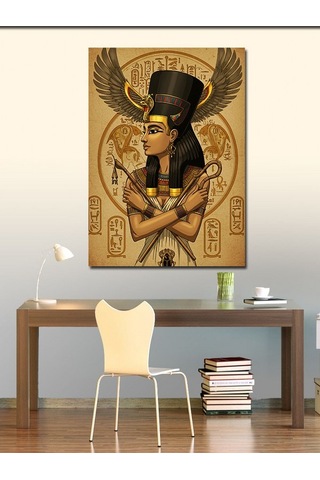Kanvas Tablo Antik Mısır Kraliçesi Nefertiti 100cmx140cm
