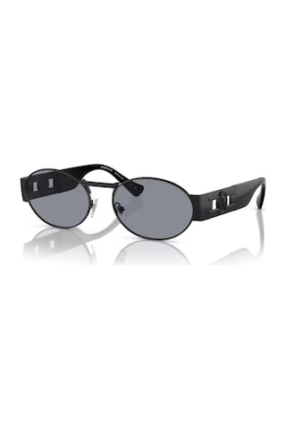 Versace 2264 1261/1 56 Unisex Oval Siyah Metal Güneş Gözlüğü