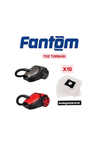 Fantom Süpürge Toz Torbası 10 Adet