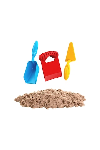 03690 Aksesuarlı Naturel Kinetik Oyun Kumu 1000 Gr -dede Çok Renkli