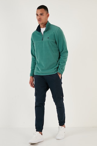 Buratti Slim Fit Anti-Pilling Tüylenme Yapmayan Bato Yaka Kışlık Şardonlu Erkek Polar 5906001 Benetton