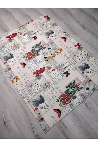 Yıkanabilir Kaymaz Halı D180 Mutfak Halısı 100X140 Cm