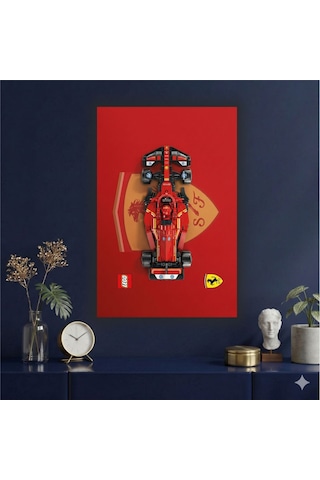 Formula 1 Motors Temalı Dekoratif Cam Tablo -13