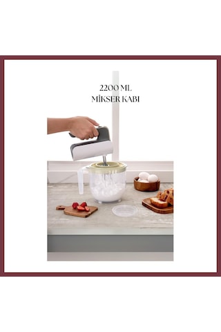 Storeşahin 2200 Ml Mikser Kabı Beyaz & Ölçü Kabı & Saklama Kabı-dny0024 Shn0720