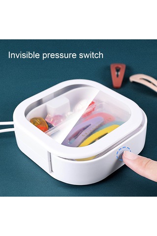 Xindoker Beyaz Plastik Evcil Çeşitli Eşya Saklama Kutusu - Kolay Kullanım, Basıp Açma Fonksiyonu, Masaüstü Taşınabilir Organizer Diğer