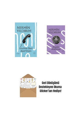 Unutma Beni Apartmanı Ciltli + Rüyalar Anlatılmaz Ciltli + Okuma Sticker'ları