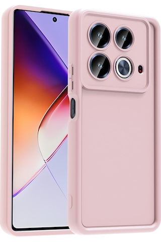 İnfinix Note 40 Pro Kılıf Kamera Korumalı Ananas Silikon Kapak Pembe