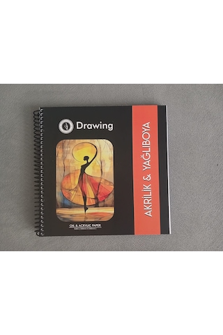 Akrilik & Yağlı Boya Çalışma Defteri 20x20 Cm 250 Gr Derin Dokulu Kağıt 24 Yaprak