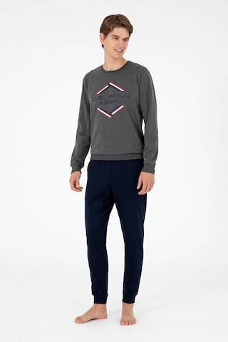 U.s. Polo Assn. Erkek Antrasit Melanj Pijama Takım 50301715-vr081 Antrasit Melanj