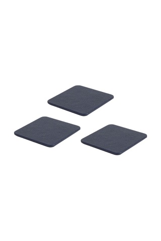Turgut Office Deri Bardak Altlığı Lacivert 3 Adet Lacivert