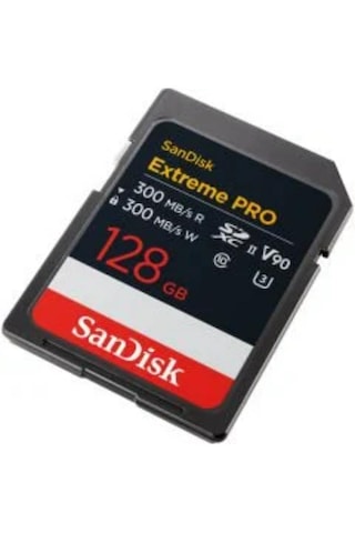Sandisk Extreme Pro SDSDXDM-128G-GN4IN 128 GB SDXC V90 UHS-II U3 UHD Hafıza Kartı