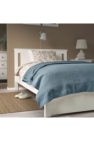 Ikea Indıra Yatak Örtüsü, Koyu Gri-mavi, 150x250 Cm